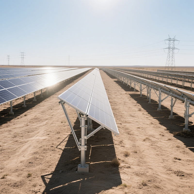 मौसम प्रतिरोधी मुक्त ग्राउंड सोलर माउंटिंग ब्रैकेट - हवा और जंग-प्रूफ, बर्फ लोड प्रतिरोधी