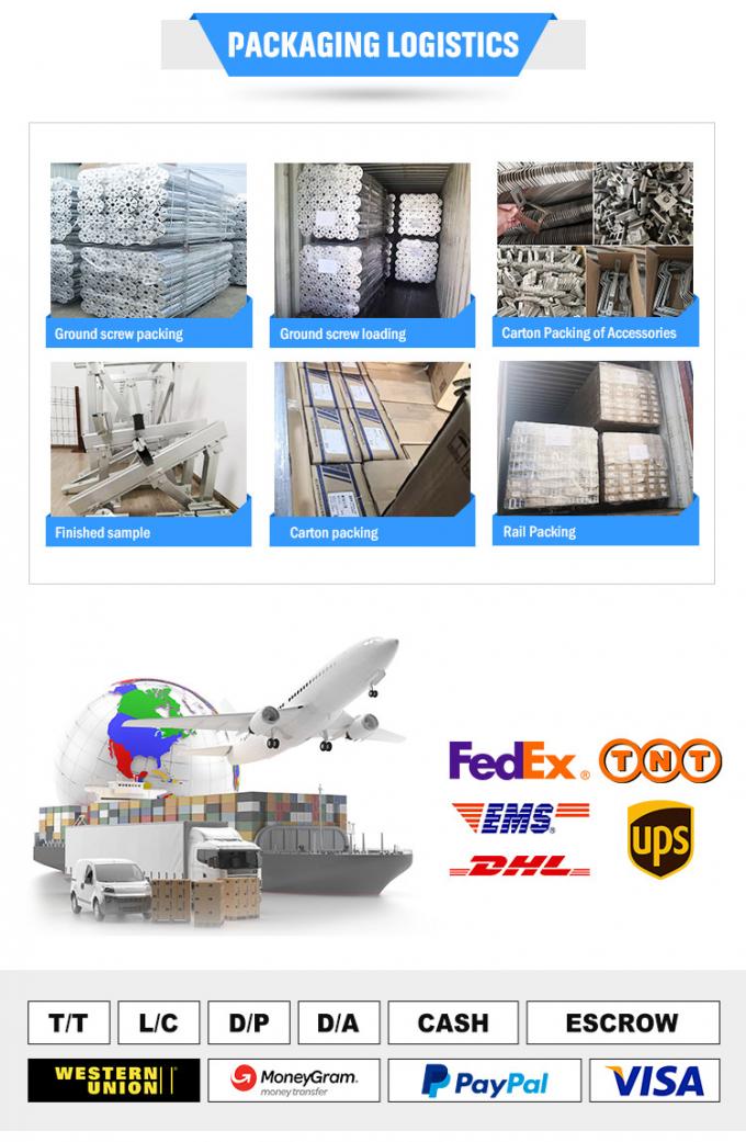 地面太阳能支架系统太阳能固定中夹侧夹具